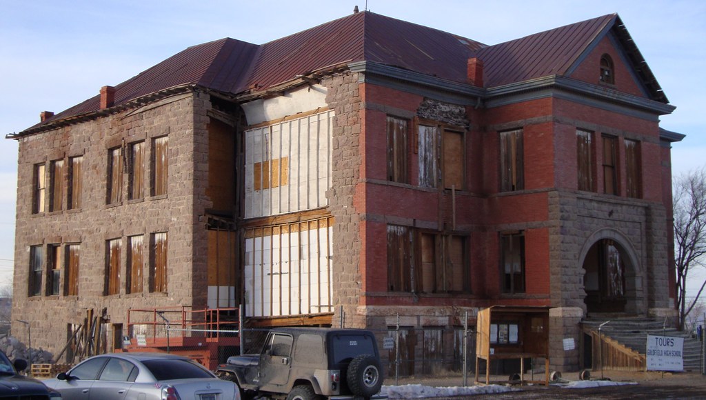 Old Goldfield High School (Goldfield, Nevada) This former … Flickr