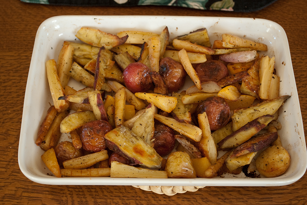 Roast assortment Parsnips, rutabaga, turnip, potatoes, and… Flickr