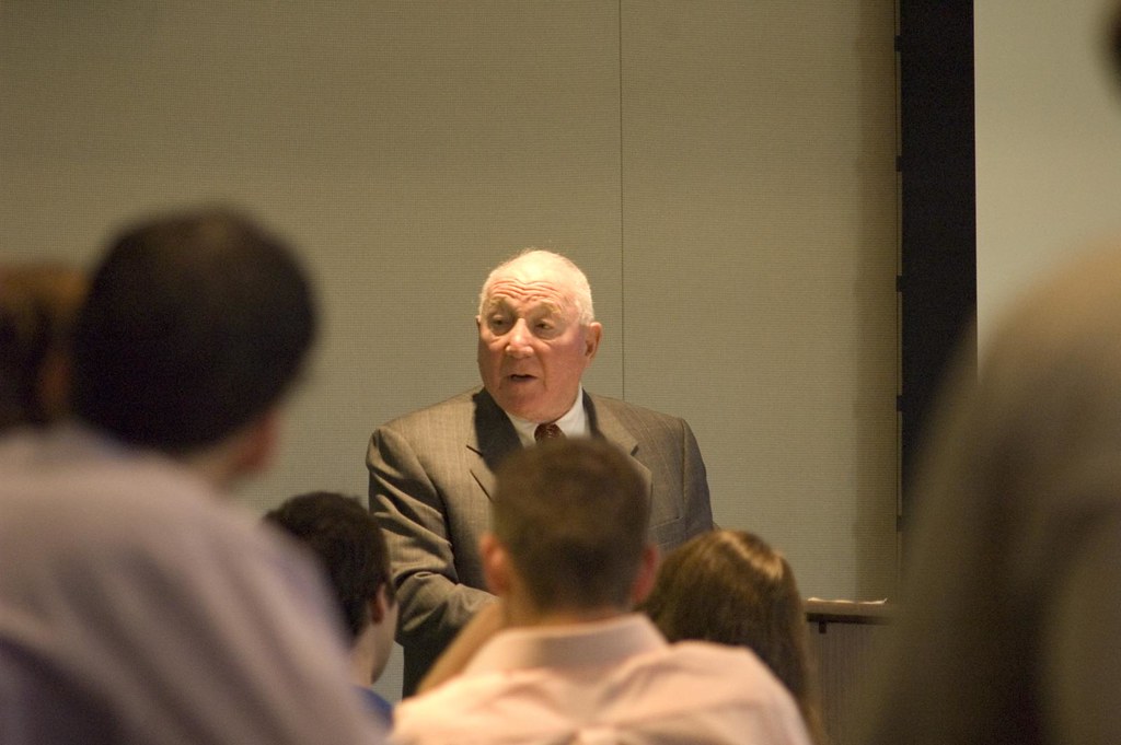 David Oreck visits Mays David Oreck, founder of the