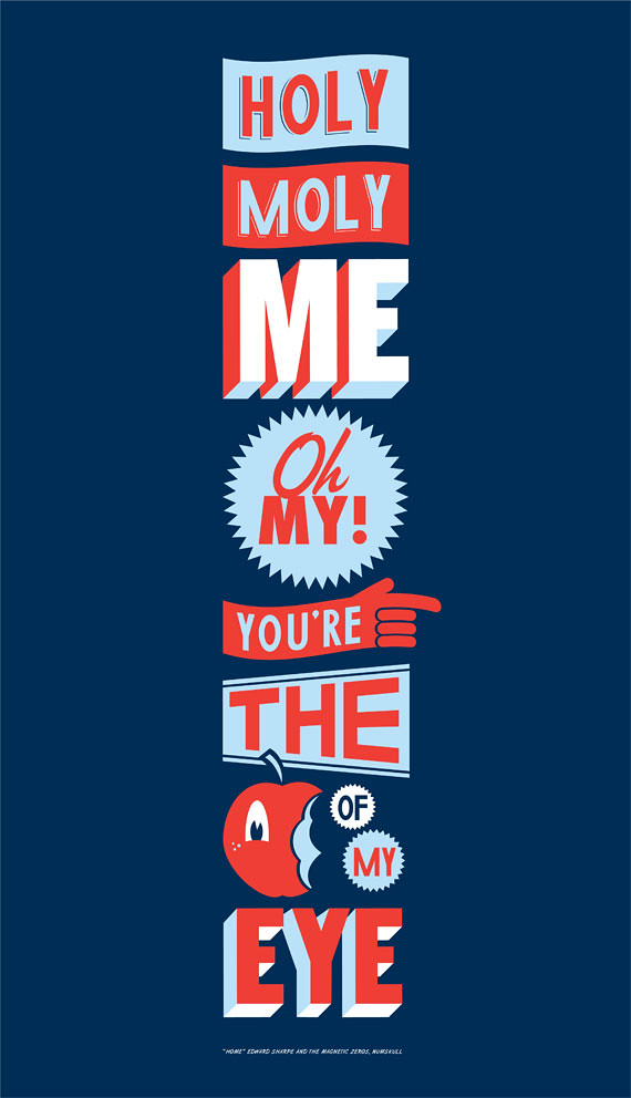 "Holy moly me oh my! you're the apple of my eye" 3 COLOR S… Flickr