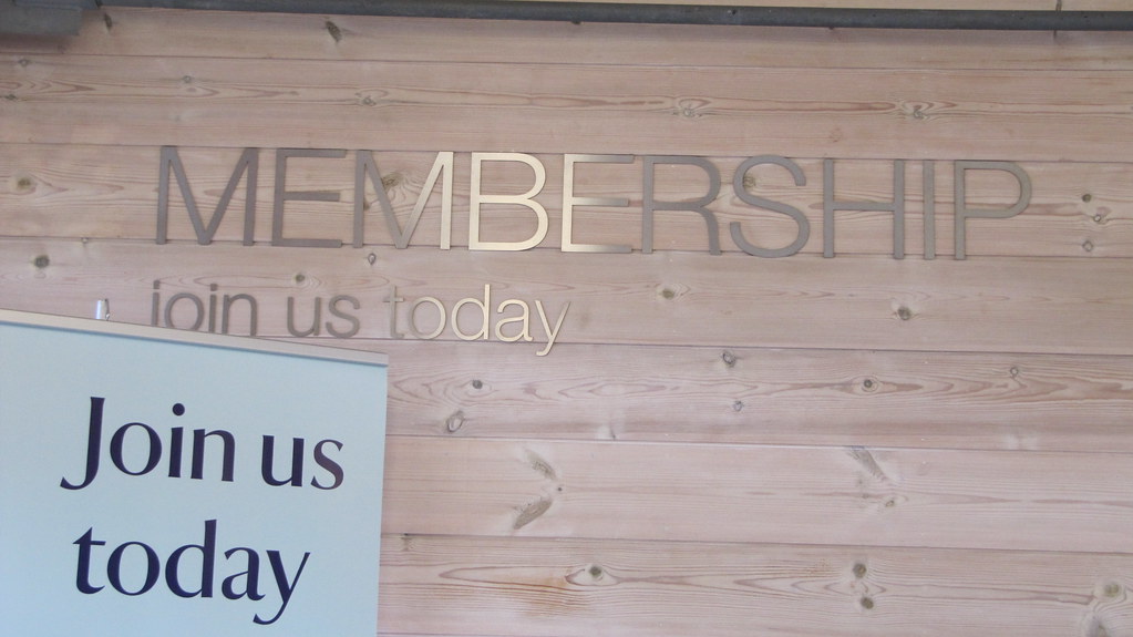 Membership join us today Signs at National Trust shop, Su… Flickr