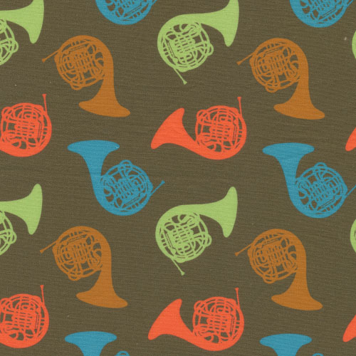 French Horn Fabric Scan of my multicolor French Horn fabri… Katie L. Flickr