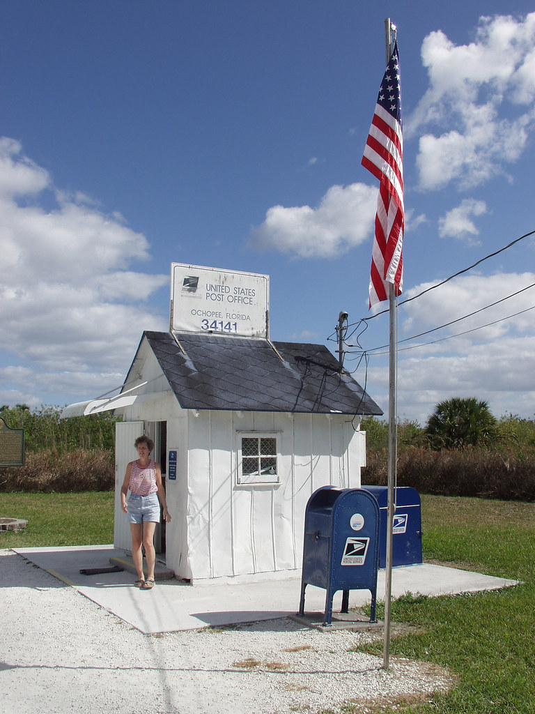Smallest United States Post Office A woman leaving the sma… Flickr