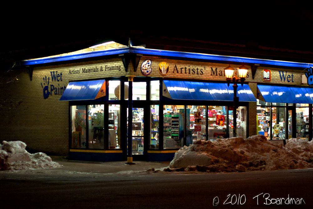 Wet Paint On Grand Avenue, in St. Paul, an art supply stor… Flickr