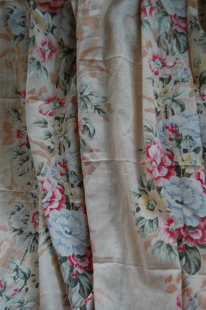 Vintage floral drapes Isabel Lang Flickr