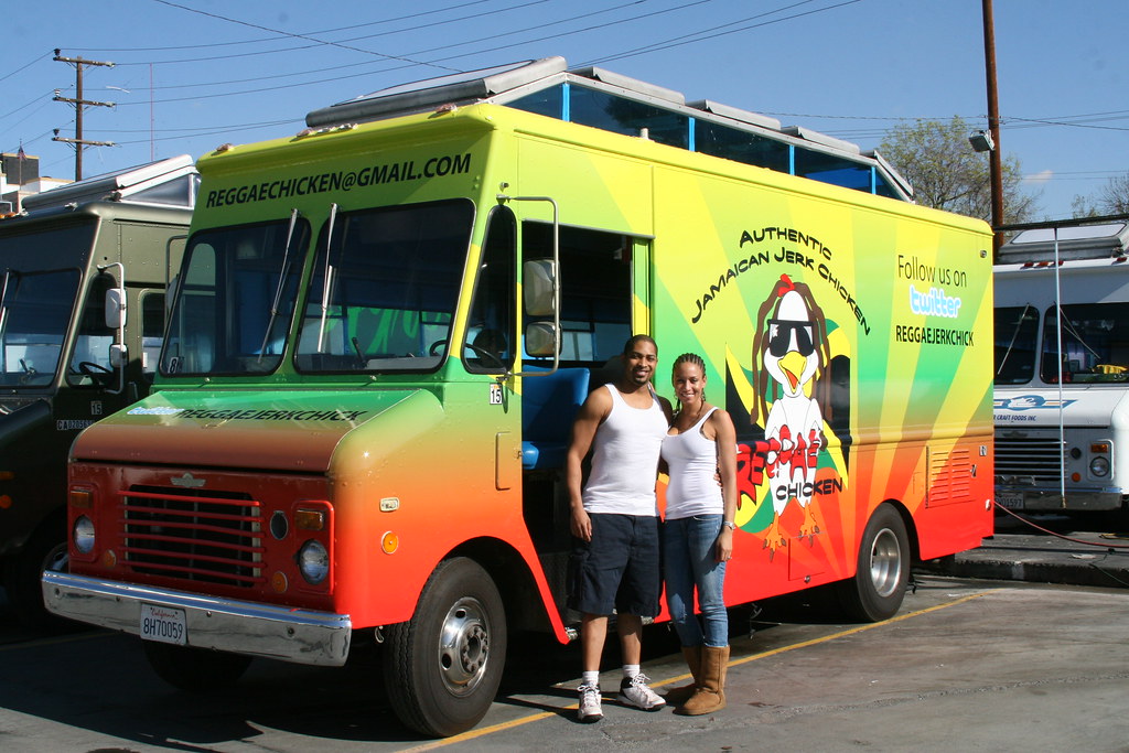 Reggae Chicken, Jamaican food truck Guzzle & Nosh Flickr