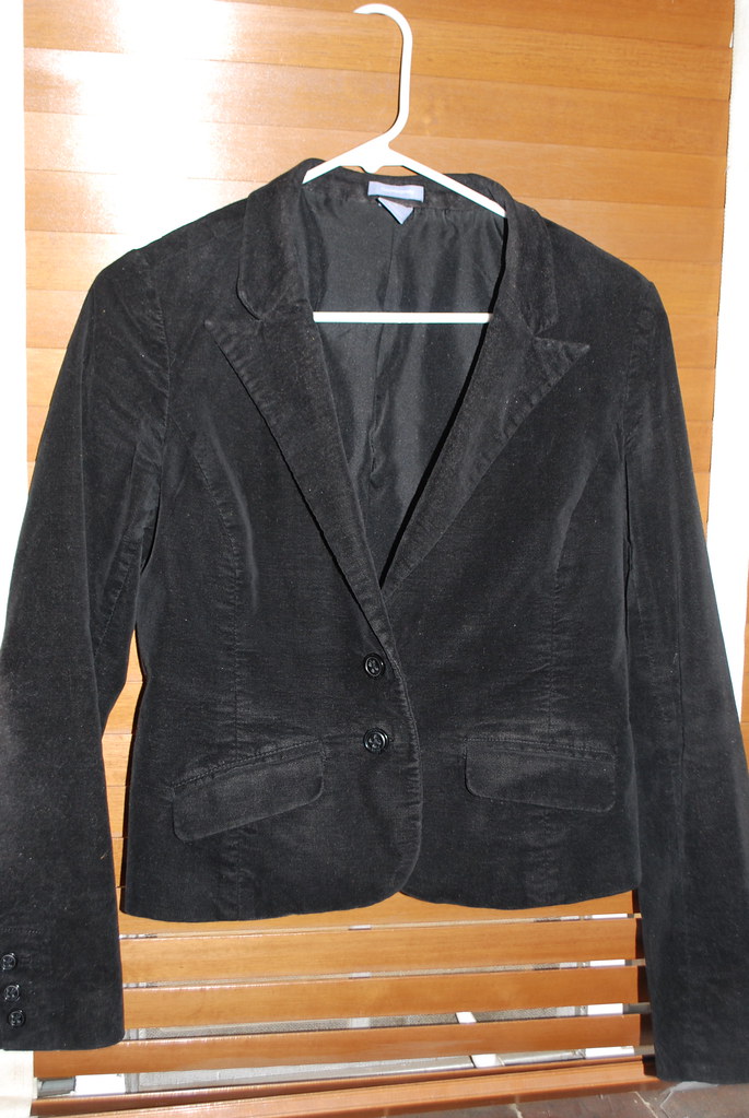 Lot2 2 Gap Maternity Jacket Gap black velvet jacket, siz… Flickr