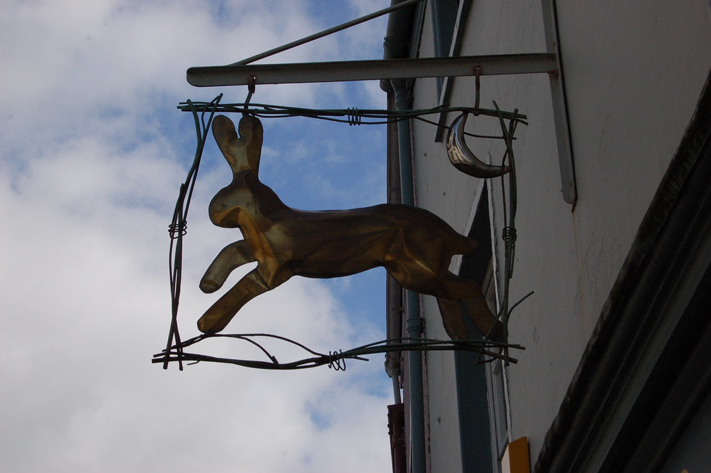 The Tinner's Rabbit Or actually a hare. It's the sign of a… Flickr