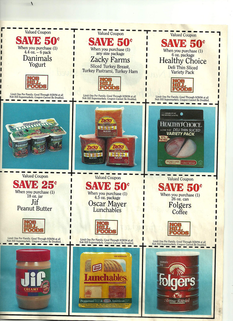 Nob Hill Foods Coupons 1994 I was cleaning in my room toda… Flickr