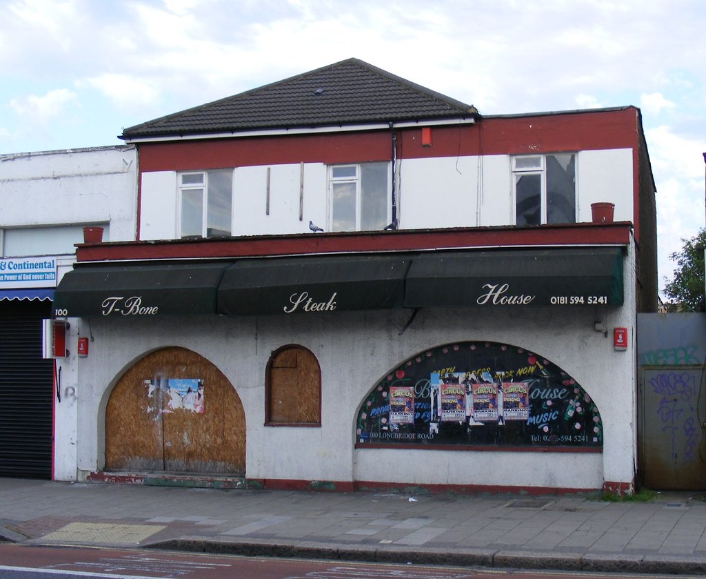 TBone Steak House (disused), Longbridge Road, Barking. Flickr