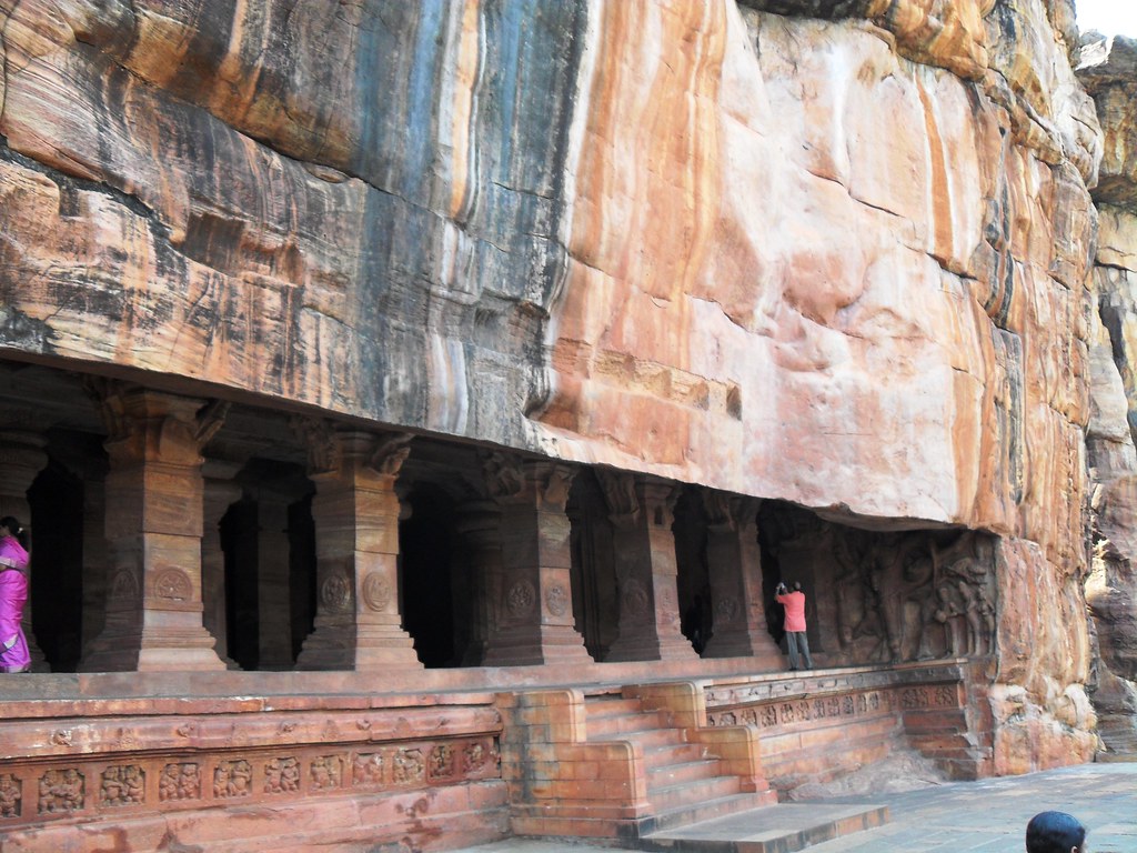 Badami--Cave 3 (Shiva & Vishnu) | Few steps above Cave 2, is… | Flickr