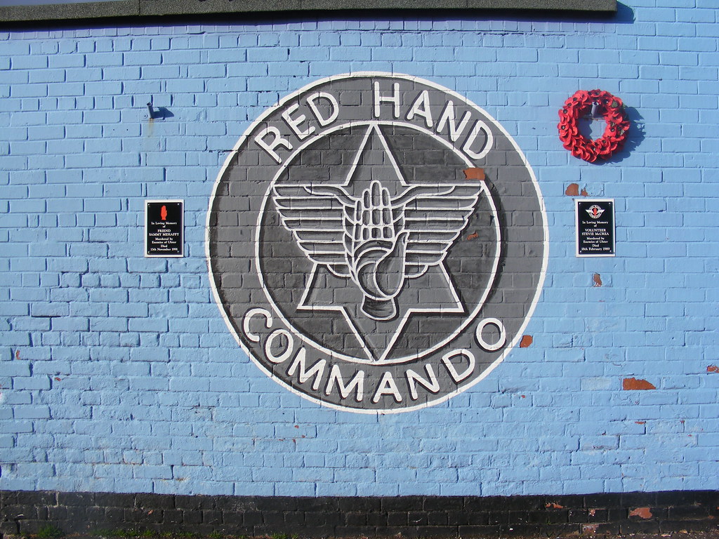 Red Hand Commando Mural in South Belfast Nina Seán Feenan Flickr