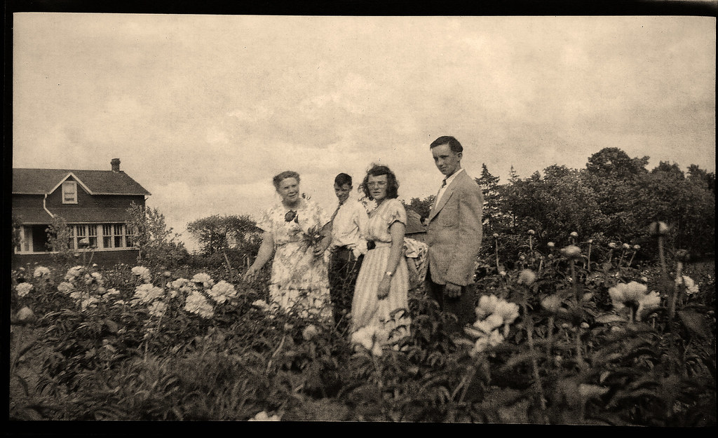 Group in a Garden Film Negative John Rochon Flickr
