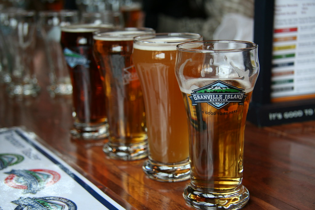 Granville Island Brewing tour from left to right pale ale… Flickr