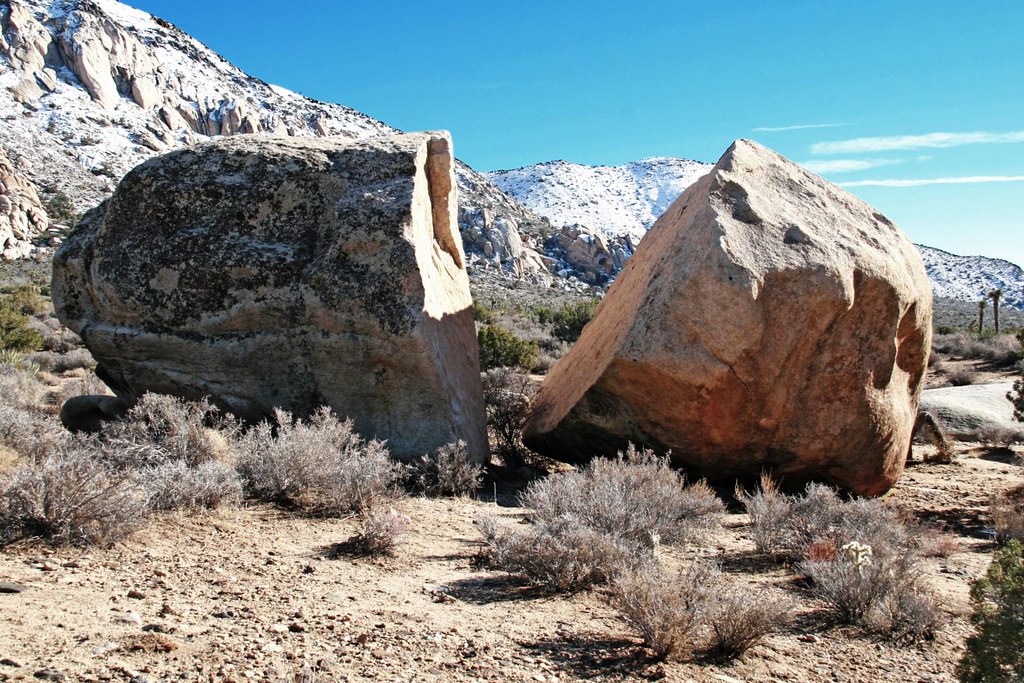 Big Broken Rock A rock the shape of a snake's egg lies bro… Flickr