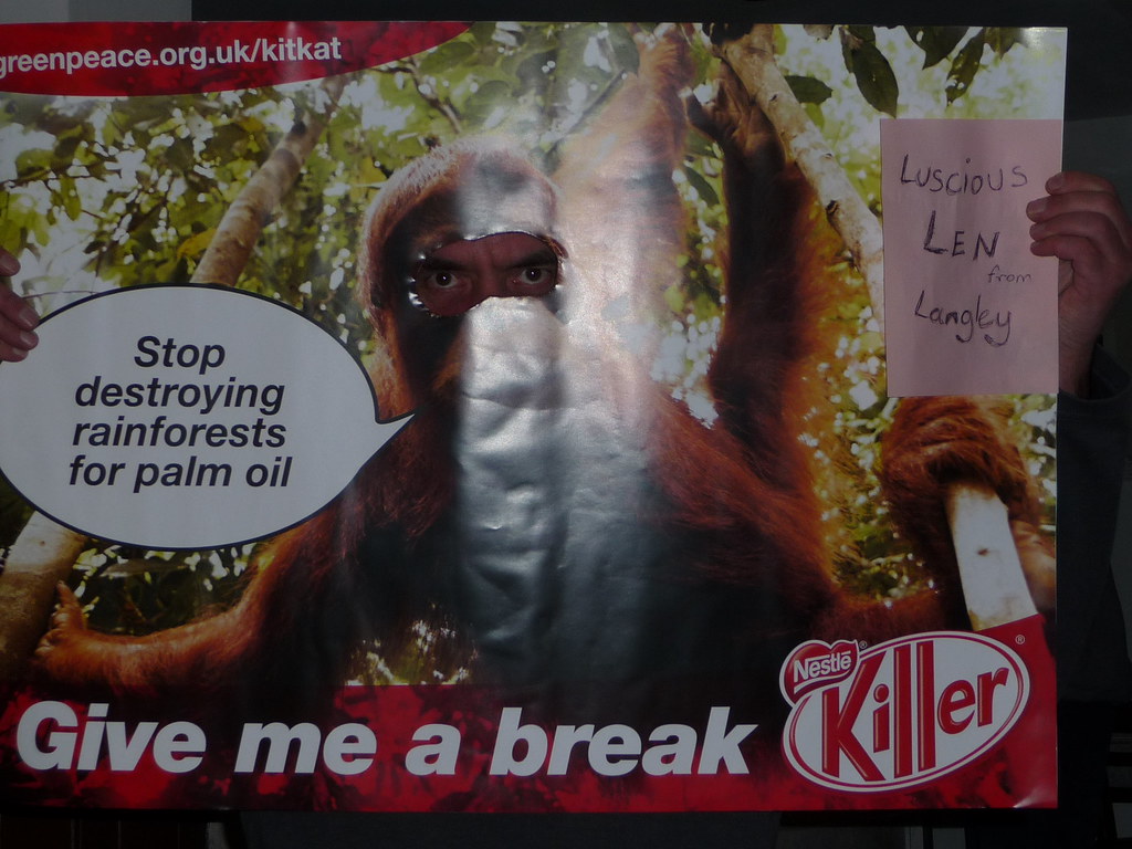 "Stop Nestle destroying rainforests for palm oil!" Say peo… Flickr