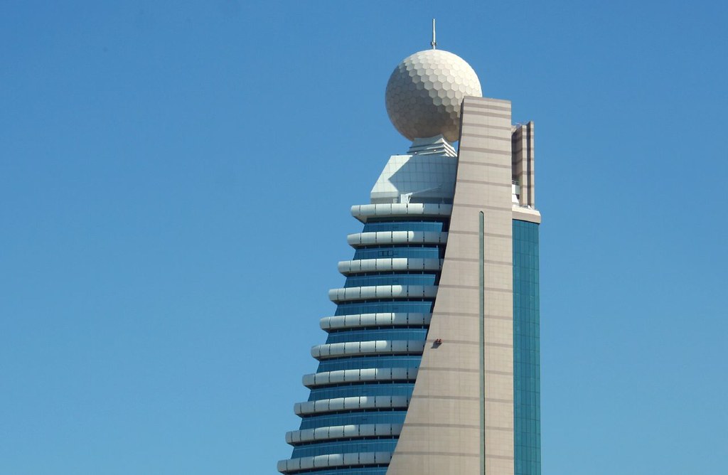 The golf ball building Robert Powers Flickr