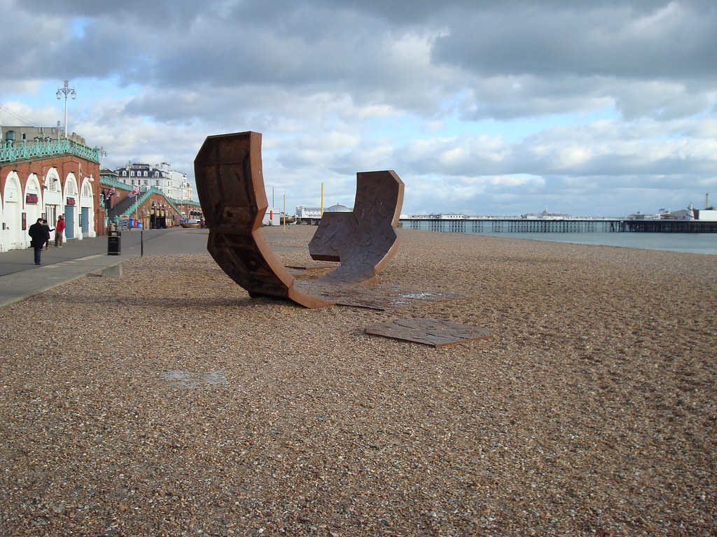 Beach Sculpture on Brighton Beach A sculpture on Brighton … Flickr
