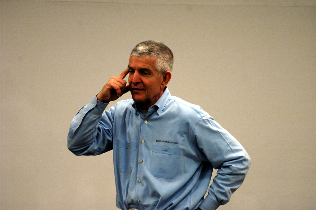 Jim McIngvale visits Mays Gallery Furniture owner Jim "Mat… Flickr