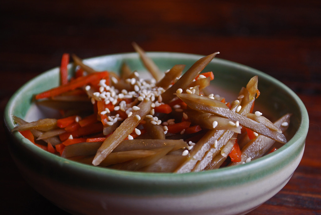 Kinpira Gobo A Japanese kinpira (stir fry) dish using burd… Flickr
