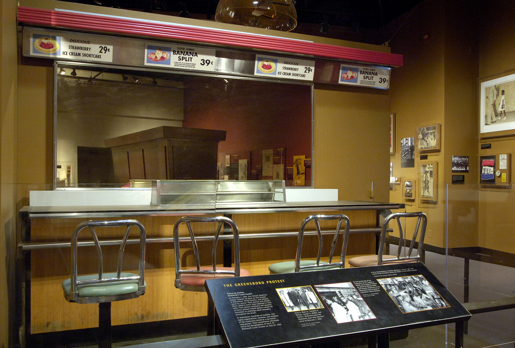 Greensboro Lunch Counter exhibit installation, 2006 Flickr