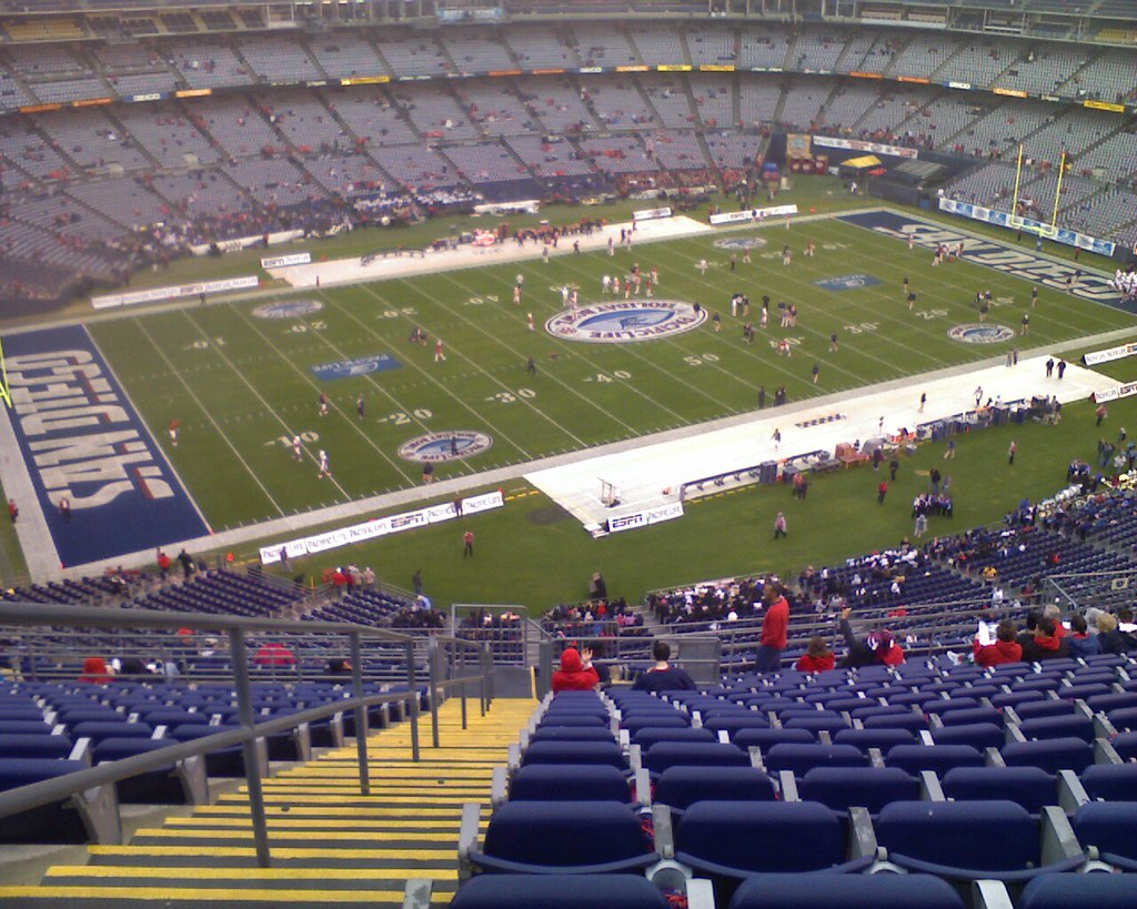 View from my seats Holiday Bowl San Diego, CA Dec. 30
