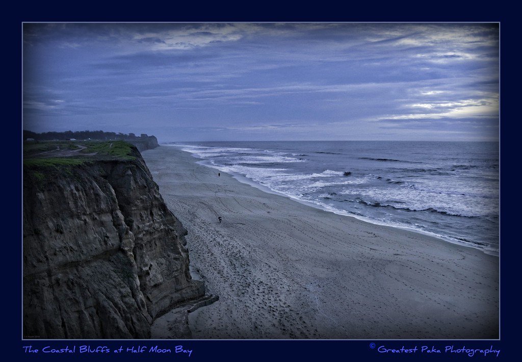 The Coastal Bluffs at Half Moon Bay California's coastline… Flickr