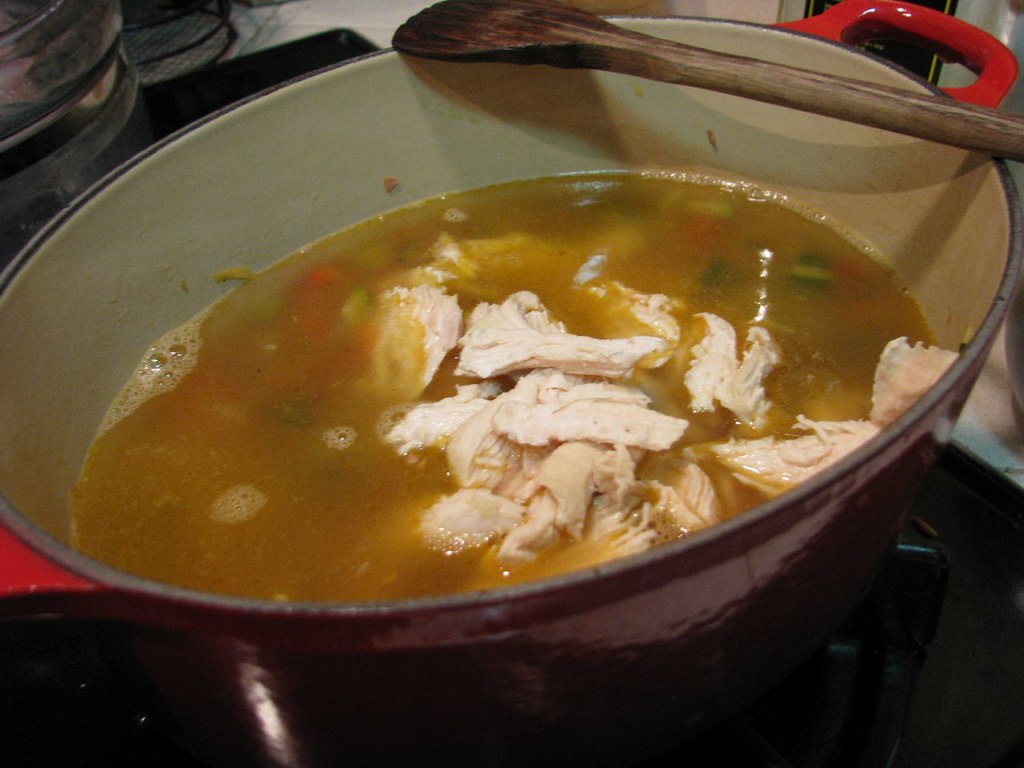 add in the chicken, broth and water boil 5 minutes or unti… Flickr