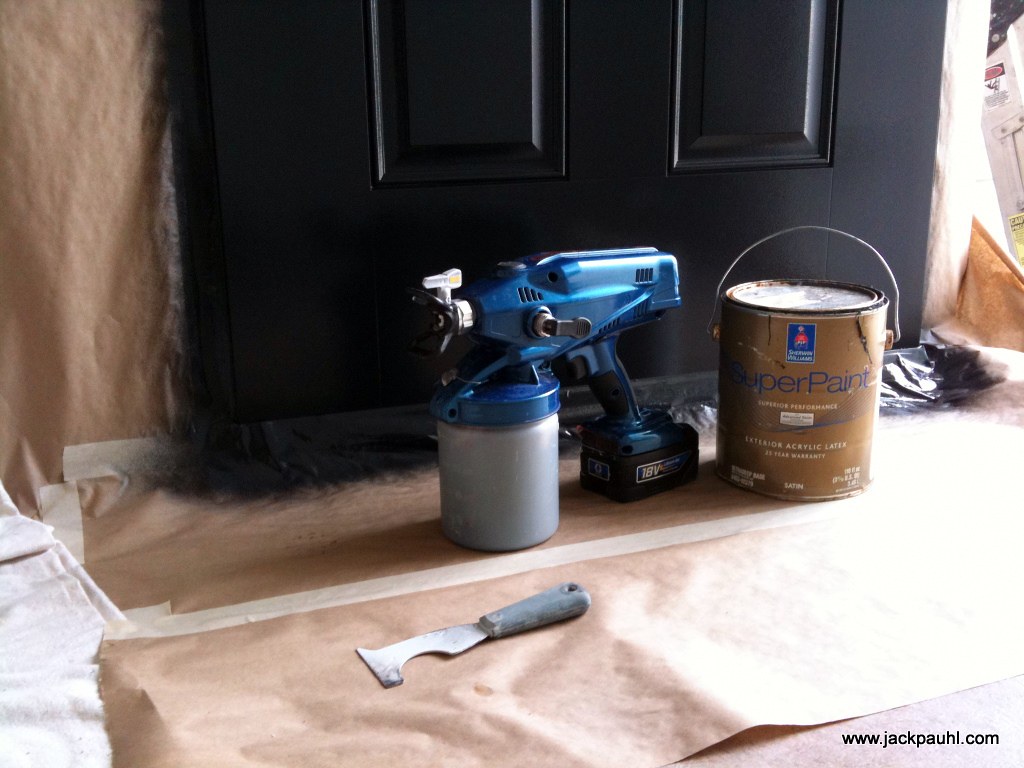 Graco ProShot Cordless Airless Sprayer Door sprayed with S… Flickr