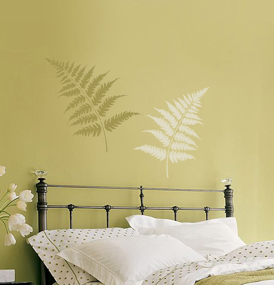 Wall Stencils Large Fern Leaves Stencils. Beautiful wall stencils by