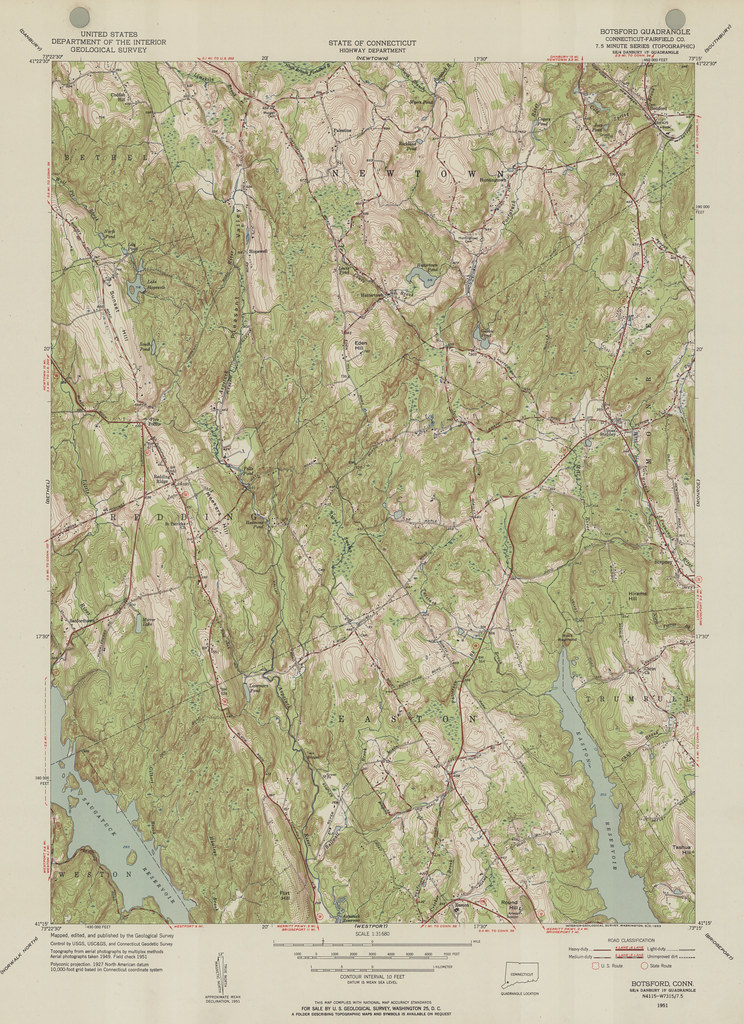Botsford Quadrangle 1951 USGS Topographic Map 131,680 Flickr