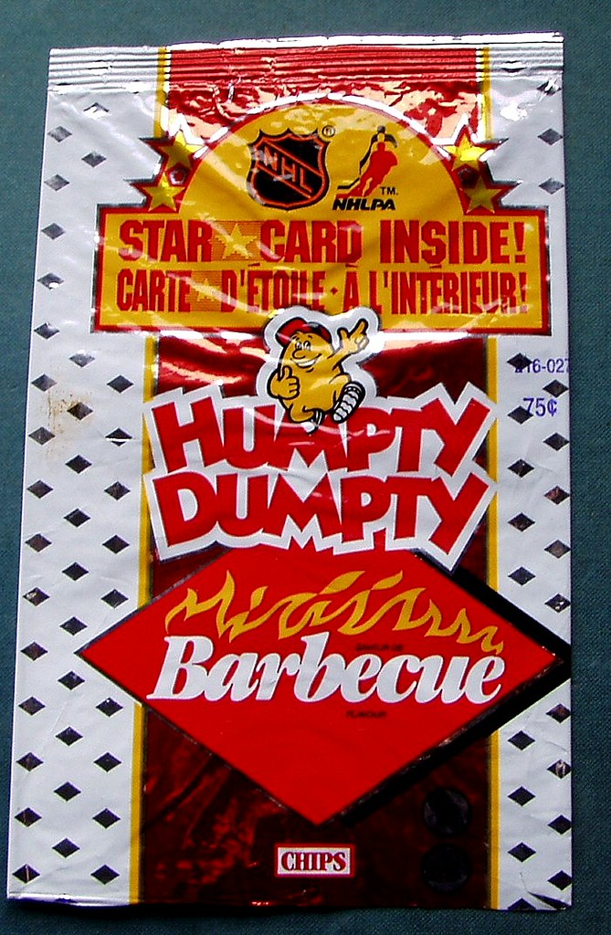 Humpty Dumpty barbecue chips bag 1992 I recently picked up… Flickr