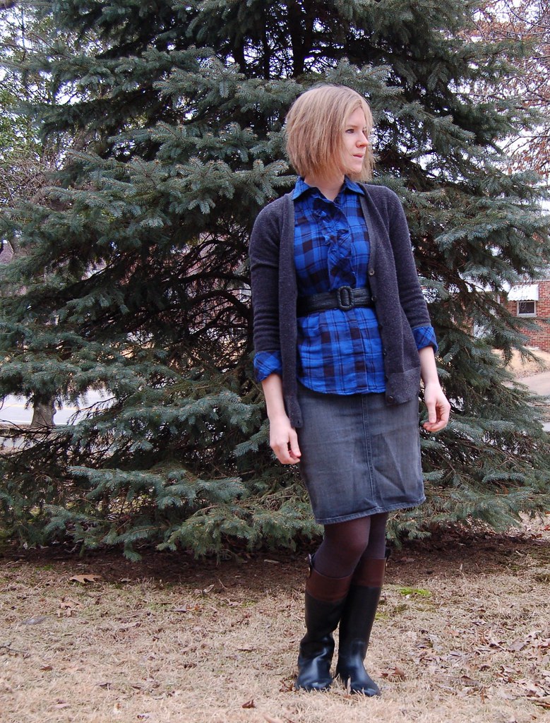 2 March 2010 Striped Cardigan J Crew Plaid Shirt Gap S… Flickr