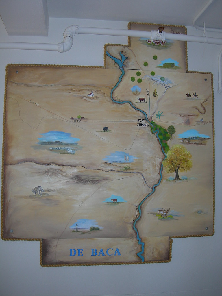 De Baca County Mural Located inside the De Baca County cou… Flickr