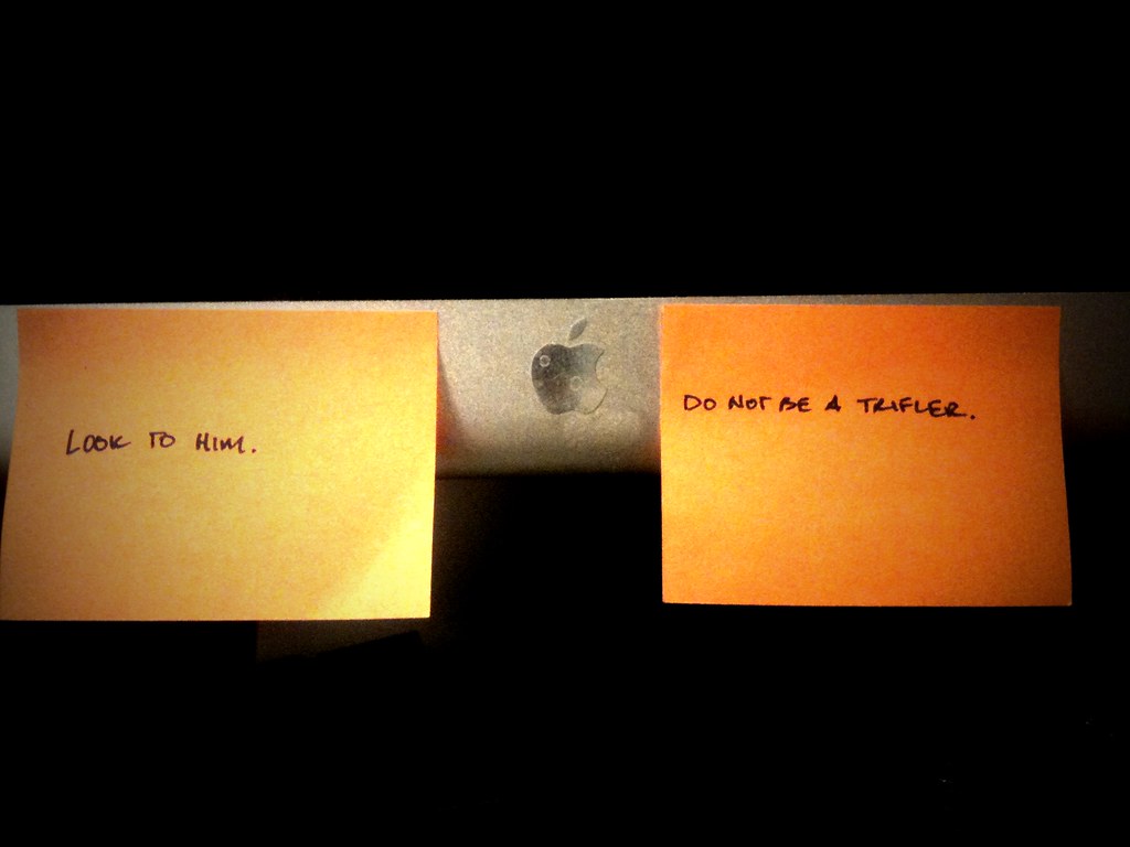 Do not be a trifler. Brian Brown Flickr