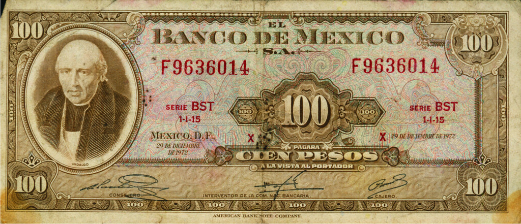 Billete De 100 Pesos, 1972 Lado A Little | Morris_Neto | Flickr