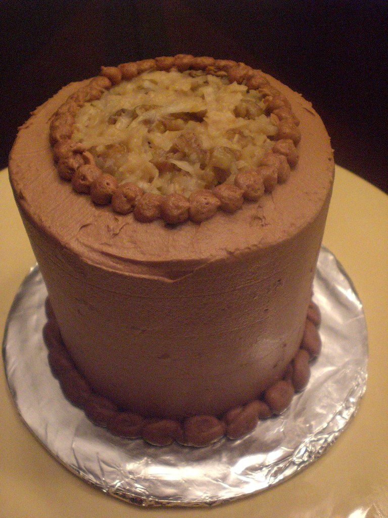 Tiny German Chocolate2 Tiny 4 inch german chocolate cake. Flickr