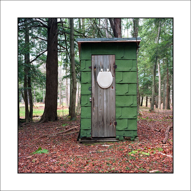Green Outhouse As many hunting camps there are here in Nor… Flickr