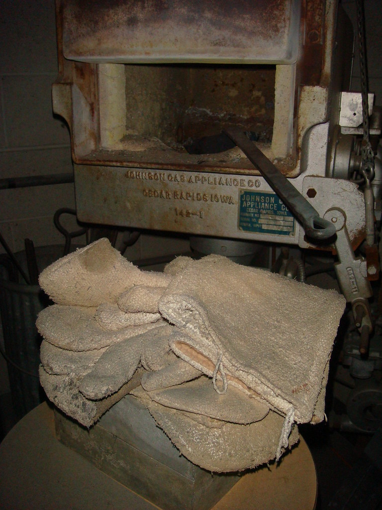 Asbestos Textile Mitts Stack of asbestos textile mitts nea… Flickr