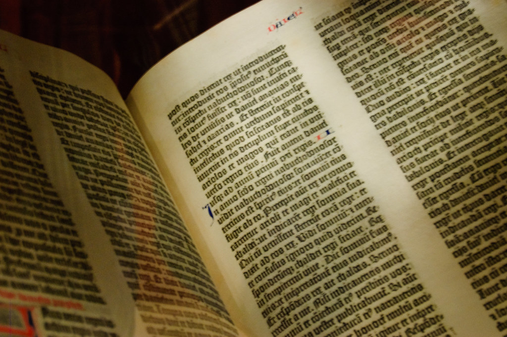 Gutenberg Bible In the New York Public Library. Apparently… Flickr