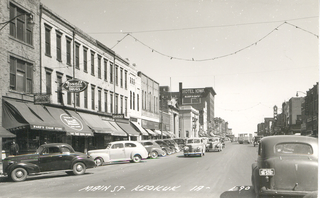 Keokuk, Iowa, Main Street photolibrarian Flickr