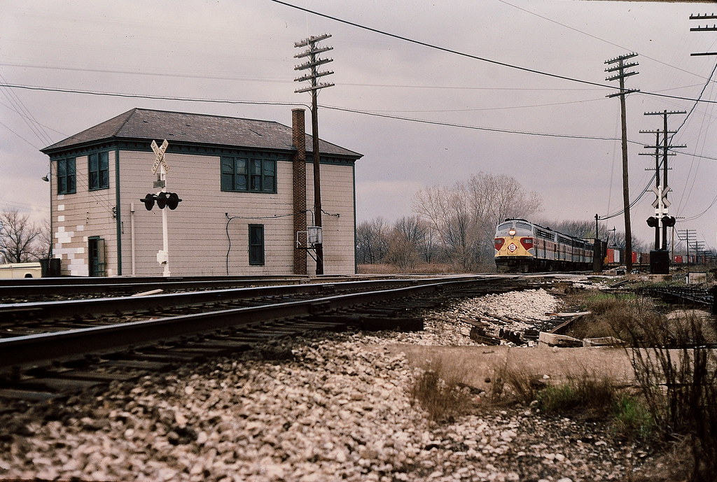 The Erie at North Judson tower March 1976 Long time friend… Flickr