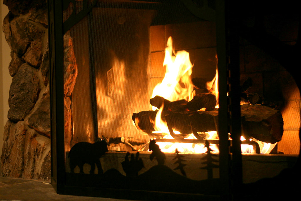 fireplace at cabin south lake tahoe, ca alohavictoria Flickr