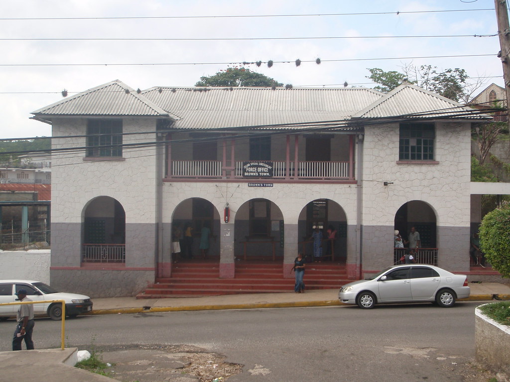 Brown's Town Police Station Brown's Town, Jamaica Flickr