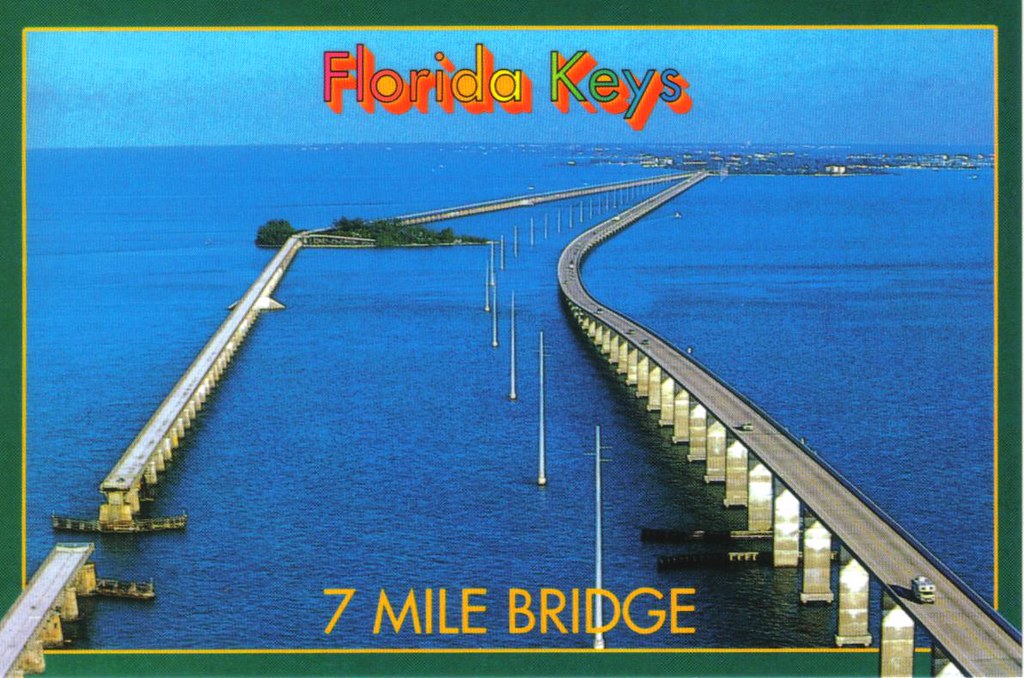 Florida Keys 7 mile bridge postcard available a photo on Flickriver