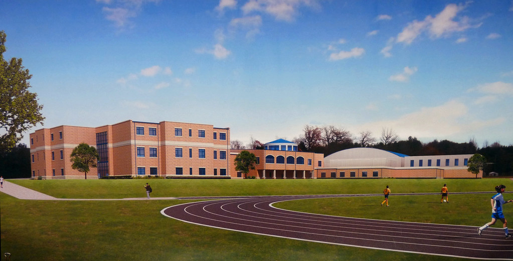 artist's concept of new Sandusky Middle School rear view a photo on