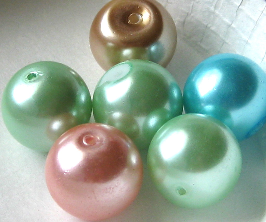 Multi Color Glass Pearls Beautiful Glass Pearls are used t… Flickr