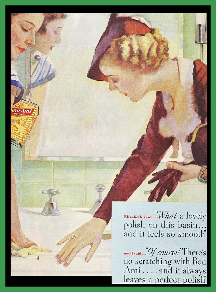 Vintage ad, Bon Ami in the Bathroom, 1935 maria Flickr