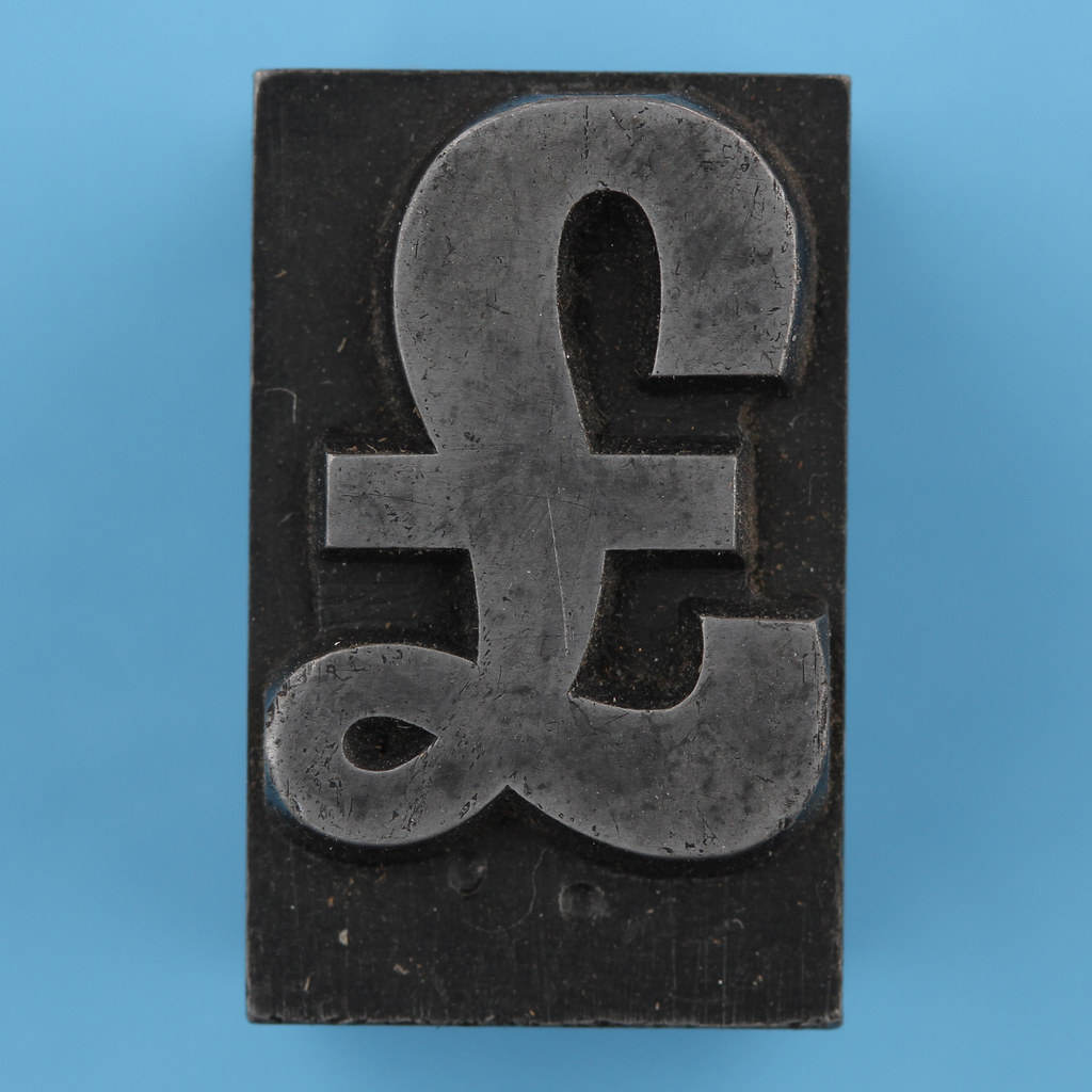 metal type pound sign Runic Bold 48pt Leo Reynolds Flickr
