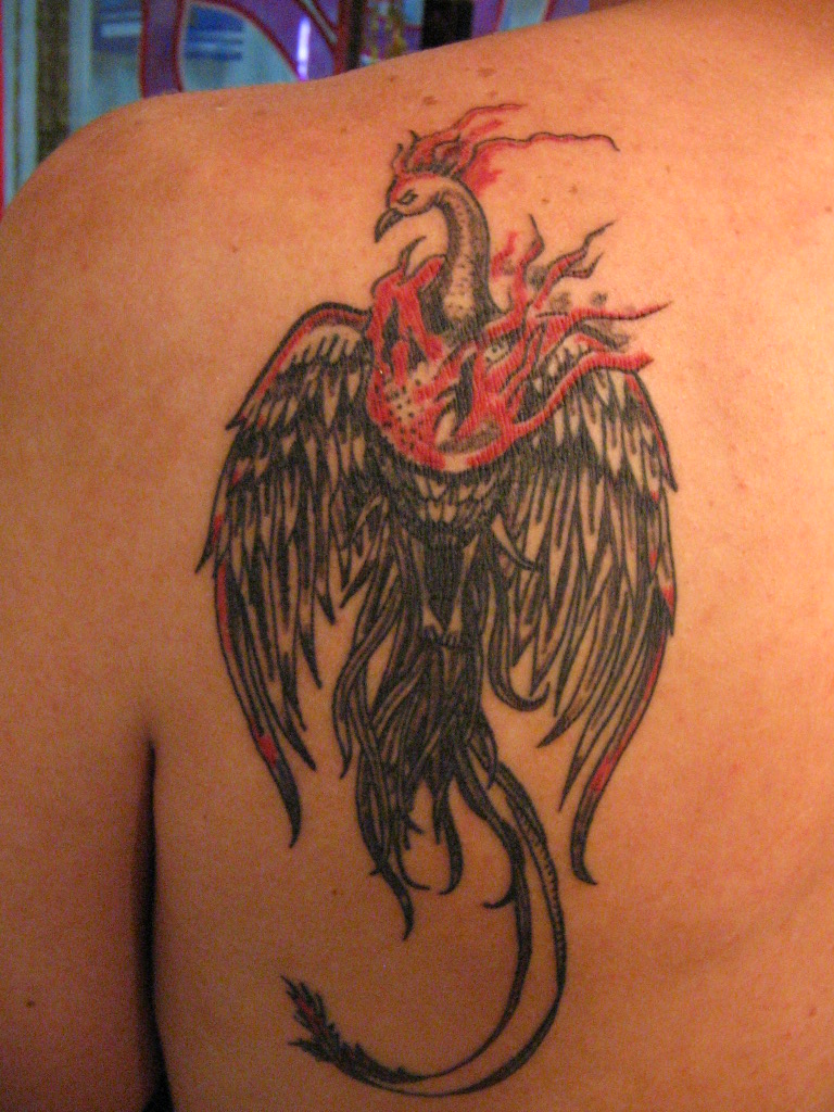 Tatuaje De Ave Fenix Con Fuego Por Api | Hecho En Moloko Av … | Flickr 1024_x_768_jpg